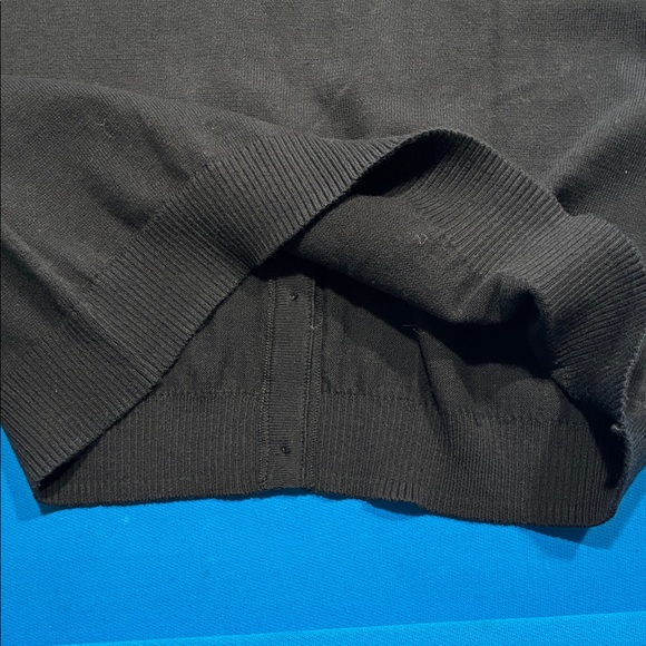 Van Heusen Black Knit Button-Up 100% Cotton Sweater NWT - Picture 11 of 12